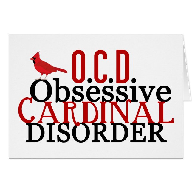 Cardinal Obsesionado Divertido (Anverso (Horizontal))