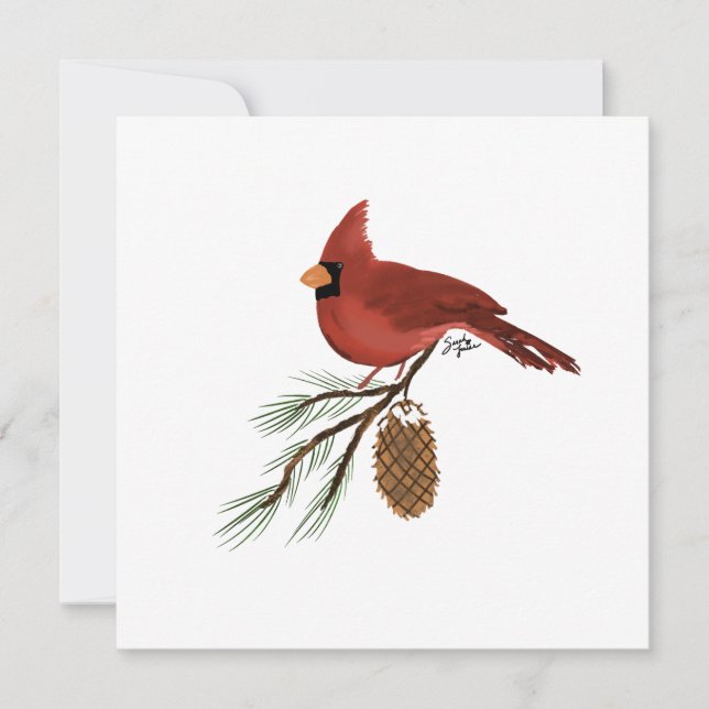 Cardinal Stationary Card (Anverso)