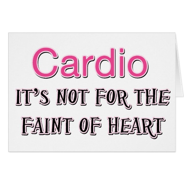 Cardio Saying divertido (Anverso (Horizontal))