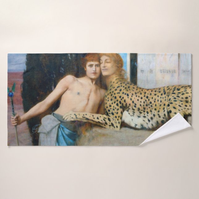 Caresses, Fernand Khnopff (Toalla de baño)