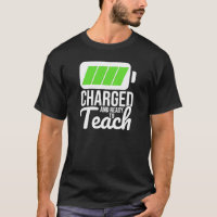 Cargado y listo para enseñar camiseta masculina