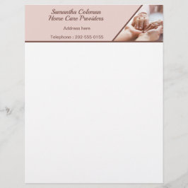 Cargador de atención domiciliaria, membrete comerc