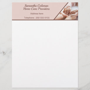 Cargador de atención domiciliaria, membrete comerc