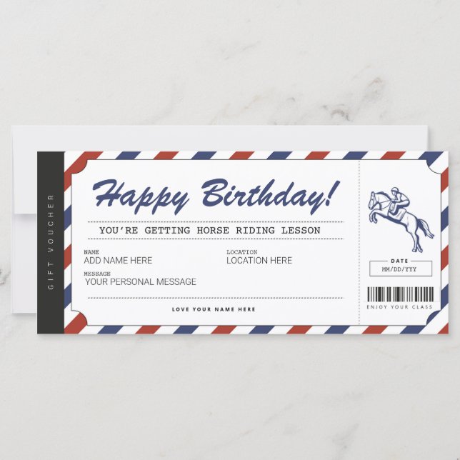 Cargador de boletos de regalo para las clases de e (Anverso)