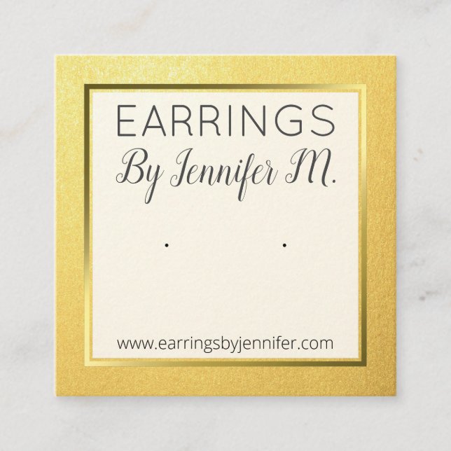 Cargador de tarjeta de visualización Gold Earl's J (Anverso)