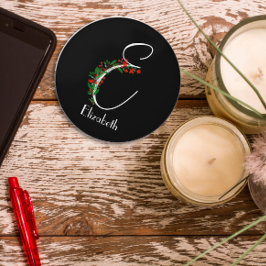 Cargador inalámbrico E de monograma de acuarela ru