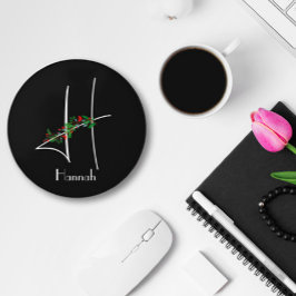 Cargador inalámbrico inicial H acuarela boho femen