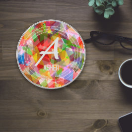 Cargador inalámbrico monocasco de letras geométric