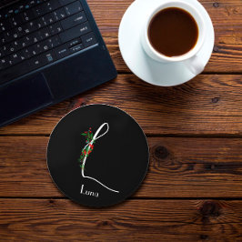 Cargador inalámbrico rojo de color rojo monograma