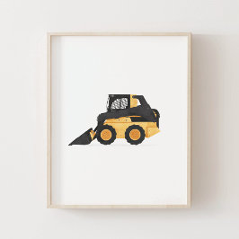 Cargador Skid Steer Amarillo Decoración de Habitac