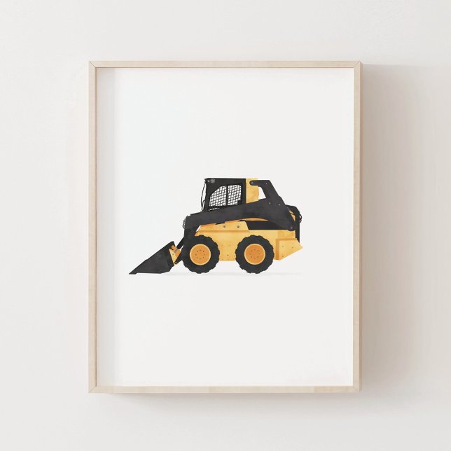 Cargador Skid Steer Amarillo Decoración de Habitac (Subido por el creador)