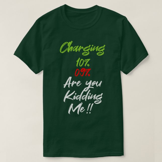 Cargando 10 9 estás bromeando con la camiseta grac (Diseño del anverso)