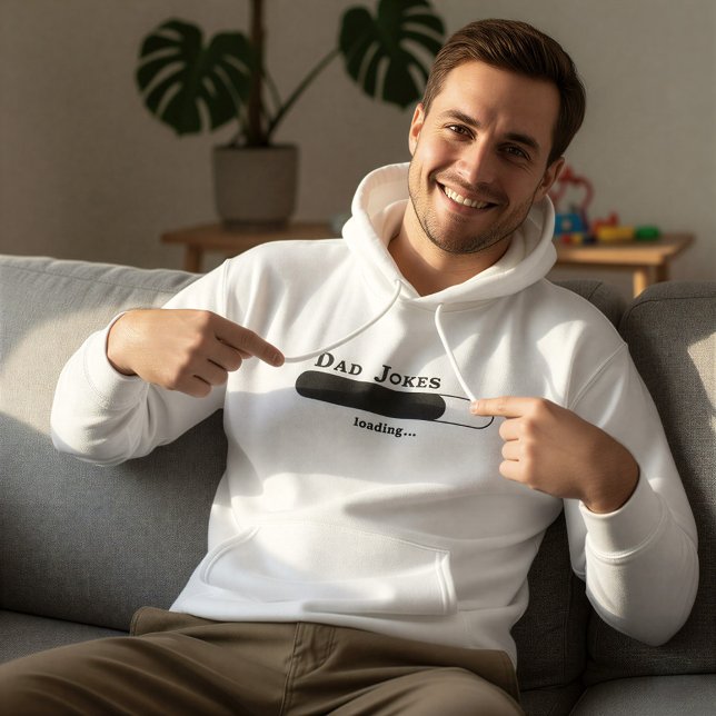 "Cargando Chiste de Papá" divertida sudadera para  (Subido por el creador)