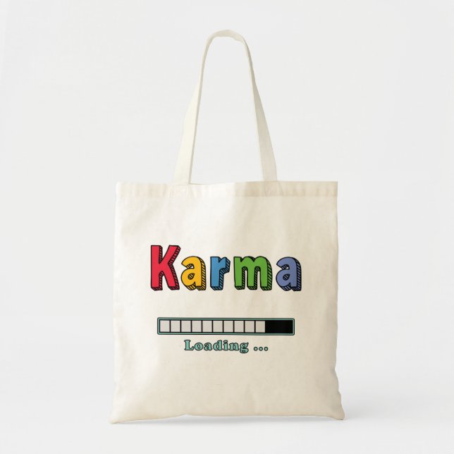 Cargando Karma... Bolso de tela (Frente)