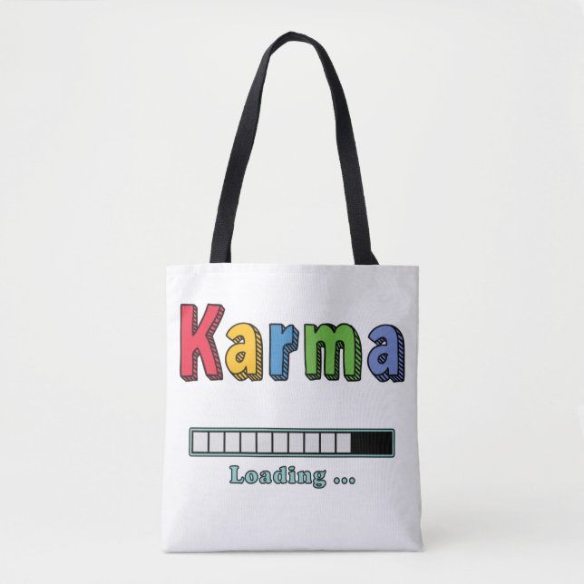 Cargando Karma... Bolso de tela (Anverso)
