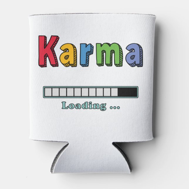 Cargando Karma... Enfriador de latas (Anverso)