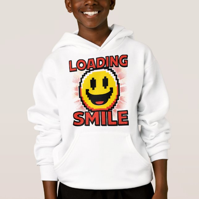 Cargando Sonrisa – Cara Sonriente Retro de Pixel A (Anverso)