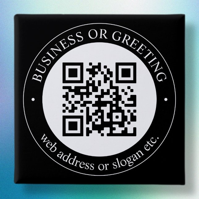 Cargar código QR o logotipo | Botón negro moderno (Subido por el creador)
