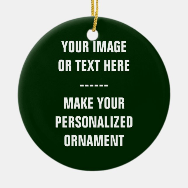 Cargar Foto Para Cerámica De Ornamento De Navidad (Frente)
