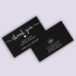 Cargar logotipo Gracias Tarjeta de presentación de