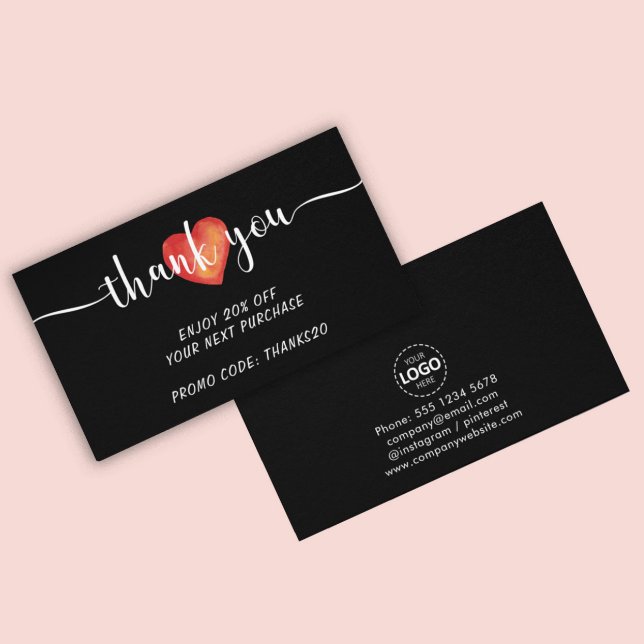 Cargar logotipo Gracias Tarjeta de presentación de (Subido por el creador)