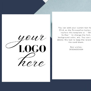 Cargar su propio diseño aquí tarjeta vertical de 5
