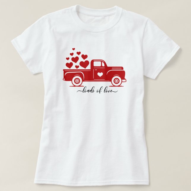 Cargas de la camiseta del camión del amor (Diseño del anverso)