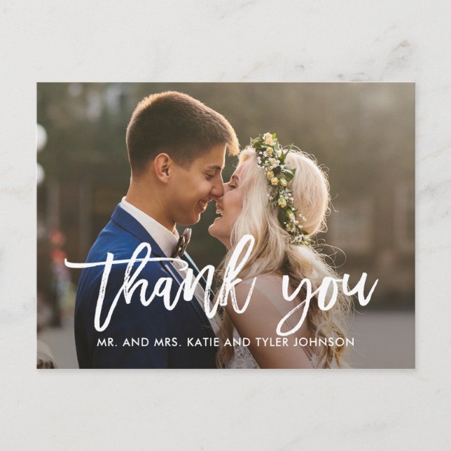 Cargo de pincel Gracias Postales (Anverso)