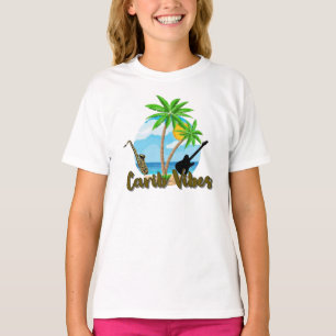 Carib Vibes - Camiseta básica para niños