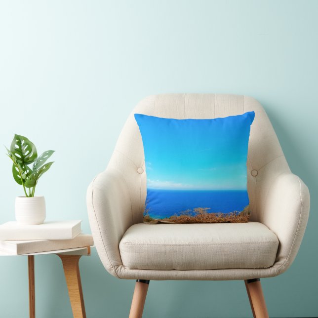 Caribbean Azure Bliss - Cojín decorativo Ocean Vie (Silla)