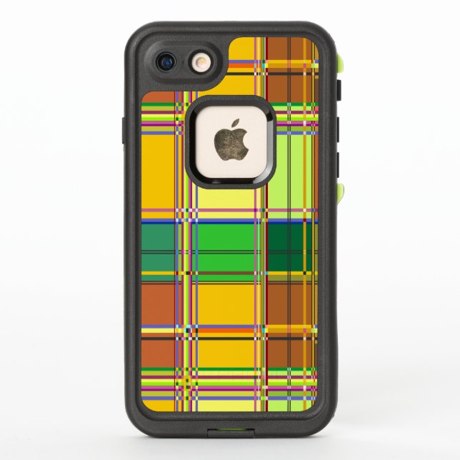 Caribbean Colorful Fabric Madras Tartan (Reverso)