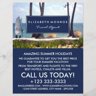 Caribe Beach, agente de viajes anunciante volante