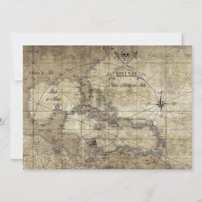 Caribe - mapa antiguo (Anverso)