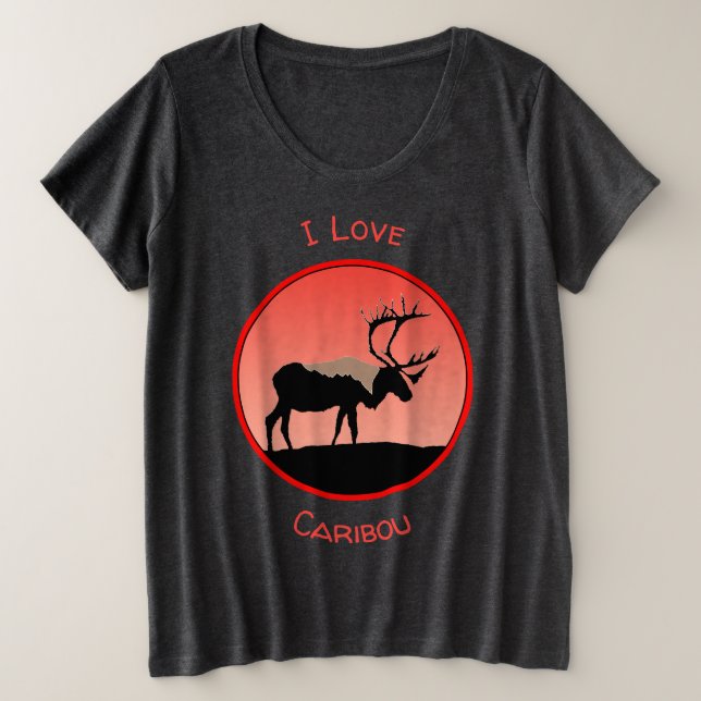 Caribou at Sunset - Arte original de la vida salva (Anverso del diseño)