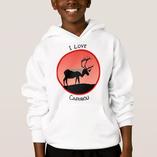 Caribou at Sunset - Arte original de la vida salva (Anverso)