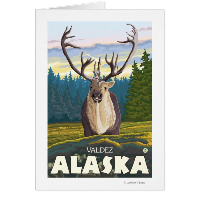Caribou in Wild - Valdez, Alaska (Frente)