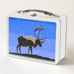 Caribou in Winter - Arte original de la vida salva
