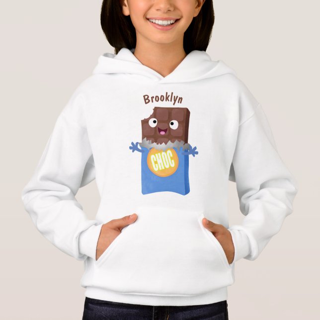 Caricatura de dibujos animados de un dulce chocola (Anverso)