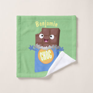 Caricatura de dibujos animados de un dulce chocola