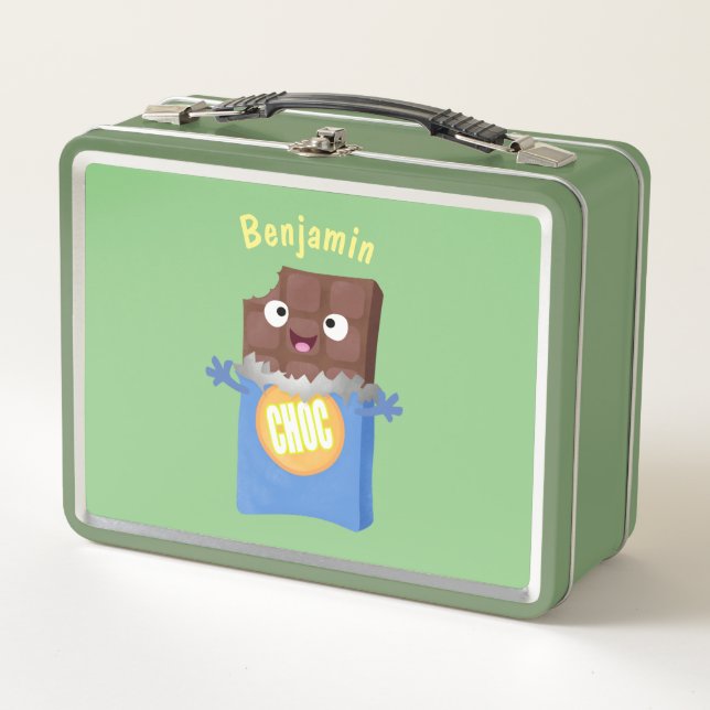 Caricatura de dibujos animados de un dulce chocola (Anverso)