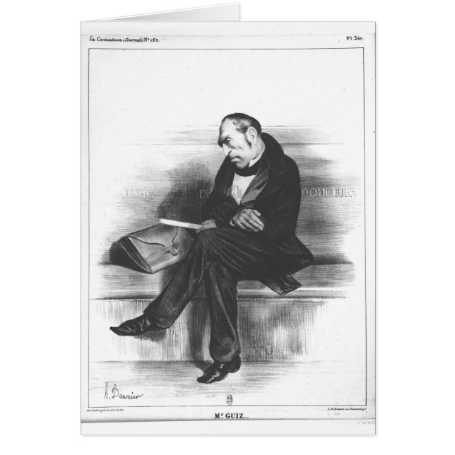 Caricatura de Francois Guizot, 'La (Frente)