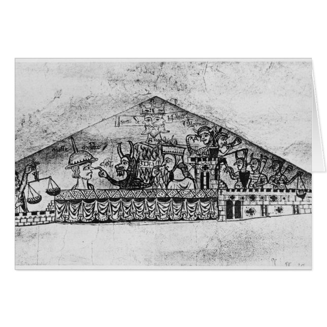 Caricatura de judíos ingleses, de un Haggadah (Anverso (Horizontal))