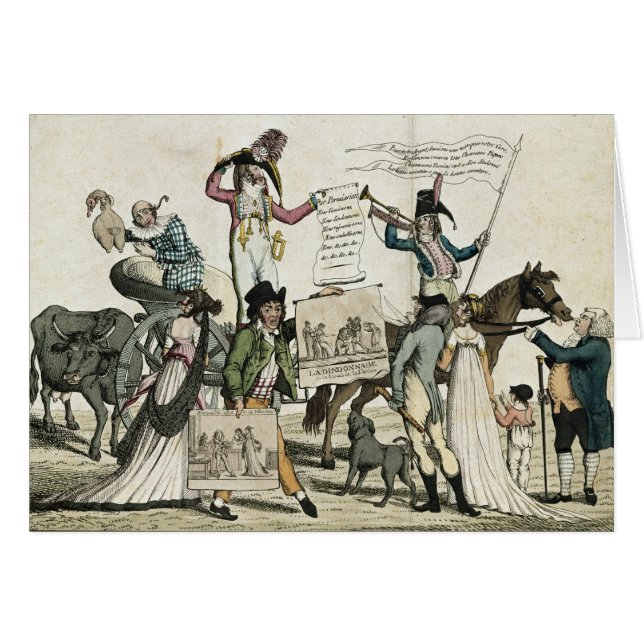 Caricatura de los curanderos que ofrecen vacunas (Anverso (Horizontal))