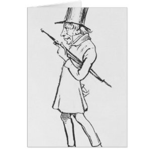 Caricatura de Soren Aabye Kierkegaard