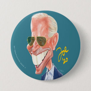 Caricatura del personalizado Joe Biden, botón de 