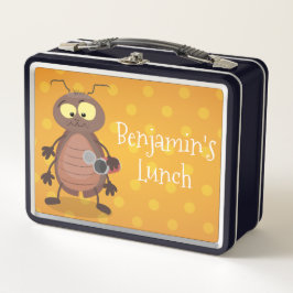 Caricatura divertida de una cucaracha linda