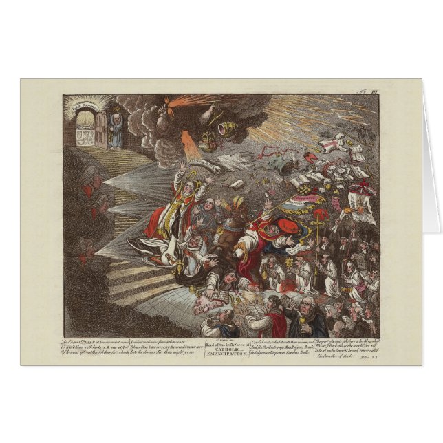 Caricatura irlandesa y británica de James Gillray (Anverso (Horizontal))