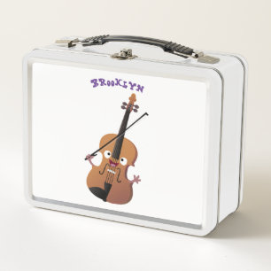 Caricatura musical divertida en violín