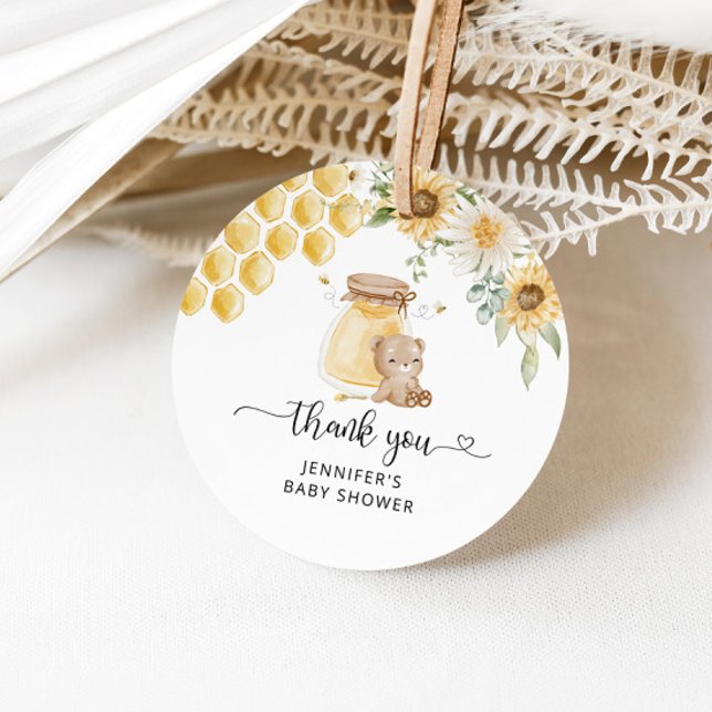 Cariño de girasol, gracias etiqueta (Subido por el creador)