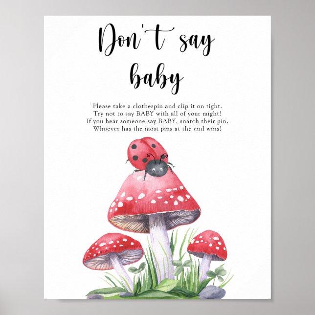 Cariñosa - No digas bebé Póster (Frente)
